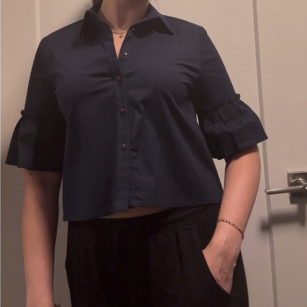Navy Blue Women's Top
